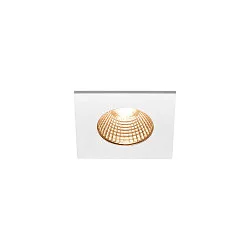 LED Outdoor Recessed Downlight PATTA-I square, IP65 IK02, 7.3W 1800-3000K 440lm, dim to warm, white