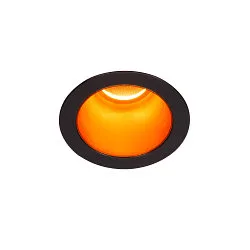 LED Ceiling recessed luminaire HORN MAGNA, 7.7W 3000K,, 400lm 25°, black / gold