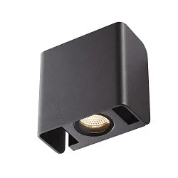 Wandarmatuur voor buitenshuis MANA OUT IP65, antraciet dimbaar