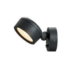 Buitenspot ESKINA SPOT SENSOR CCT 1-vlams, met sensor, CCT Switch, instelbaar, bekabeld IP54, antraciet dimbaar
