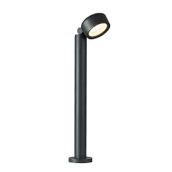Staande armatuur voor buiten ESKINA 80 POLE CCT roteerbaar, CCT Switch, kantelbaar IP65, antraciet dimbaar