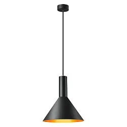 Pendelarmatuur PHELIA 275 E27, goud, zwart