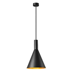 Pendelarmatuur PHELIA 280 E27, goud, zwart