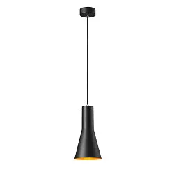 Pendelarmatuur PHELIA 130 PD klein E27 IP20, goud, zwart dimbaar