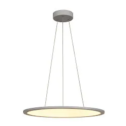 Pendelarmatuur PANEL 60 DALI LED rond, grijs