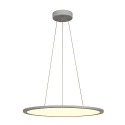 Pendelarmatuur PANEL 60 DALI LED rond, grijs