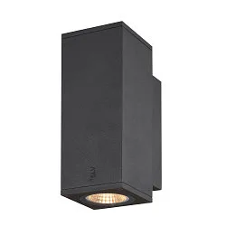 Premium-LED Outdoor Wall luminaire ENOLA SQUARE UP/DOWN CCT, IP65 IK02, S-size, 7W 3000 / 4000K 570 / 640lm 30°, CRi>90
