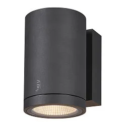 Wandarmatuur voor buitenshuis ENOLA ROUND SINGLE CCT - M down, CCT Switch, medium IP65, antraciet