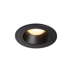 Plafondinbouwarmatuur NUMINOS DL S - 20° stijf, voor BAP, constante stroom, schakelbaar, set terug IP20 / IP44, zwart 