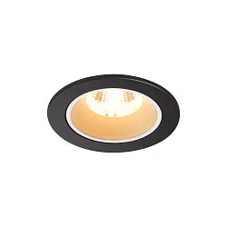 Plafondinbouwarmatuur NUMINOS DL S - 40° stijf, voor BAP, constante stroom, schakelbaar, set terug IP20 / IP44, zwart 
