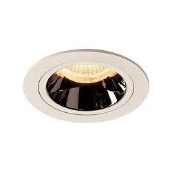 Plafondinbouwarmatuur NUMINOS DL M IP20, chroom, wit
