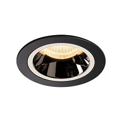 Plafondinbouwarmatuur NUMINOS DL M IP20, chroom, zwart