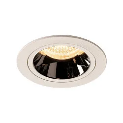Plafondinbouwarmatuur NUMINOS DL M IP20, chroom, wit
