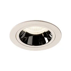 Plafondinbouwarmatuur NUMINOS DL M IP20, chroom, wit