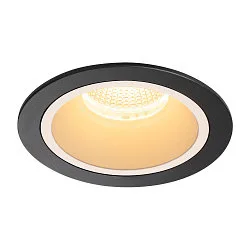 Plafondinbouwarmatuur NUMINOS DL L IP20, zwart, wit