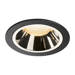Plafondinbouwarmatuur NUMINOS DL L IP20, chroom, zwart