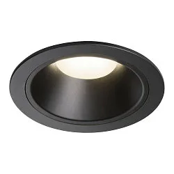 LED Ceiling recessed luminaire NUMINOS DL XL, 4000K, IP20, 20°, 3600lm, UGR 21, black/black