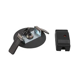Recessed canopy FITU, with connection box, IP20, black