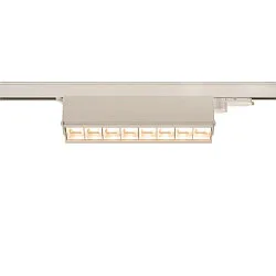 3-fase Spot SIGHT MOVE ON-OFF draaibaar, schakelbaar, met Rooster IP20, wit 
