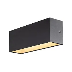 Wandarmatuur voor buitenshuis SITRA L WL UP/DOWN CCT Switch, schakelbaar IP65, antraciet 