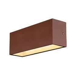 LED Outdoor Wall luminaire SITRA L WL UP/DOWN, CCT switch, 3000/4000K, rust coloured