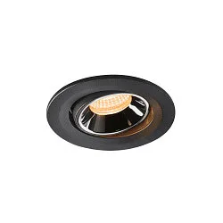 Plafondinbouwarmatuur NUMINUS MOVE S IP20, chroom, zwart