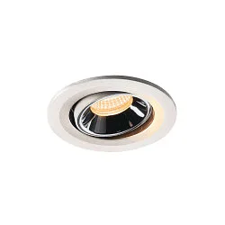 Plafondinbouwarmatuur NUMINUS MOVE S IP20, chroom, wit