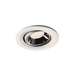 Plafondinbouwarmatuur NUMINUS MOVE S IP20, chroom, wit