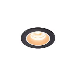 Plafondinbouwarmatuur NUMINOS XS IP20/IP44, zwart, wit
