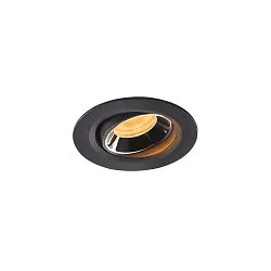 LED Ceiling recessed luminaire NUMINOS® MOVE XS, 2700K, 40°, black/chrome