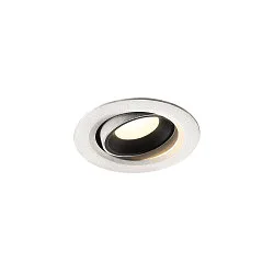 LED Ceiling recessed luminaire NUMINOS® MOVE XS, 4000K, 20°, white/black