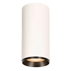 LED Ceiling luminaire NUMINOS® DALI XL, 36W, 3000K, 24°, white / black