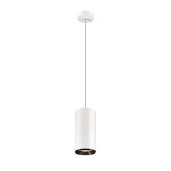 LED Pendant luminaire NUMINOS® DALI XL, 36W, 3000K, 24°, white / black