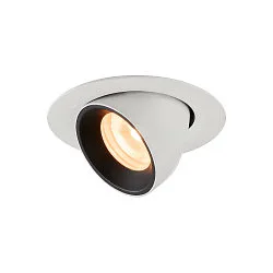 LED Ceiling recessed luminaire NUMINOS® GIMBLE XS, 2700K, 55°, white/black