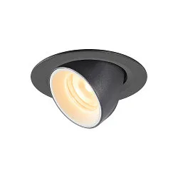 LED Ceiling recessed luminaire NUMINOS® GIMBLE XS, 3000K, 20°, black/white