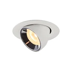 LED Ceiling recessed luminaire NUMINOS® GIMBLE XS, 3000K, 40°, white/chrome