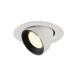 LED Ceiling recessed luminaire NUMINOS® GIMBLE XS, 4000K, 20°, white/black