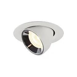 LED Ceiling recessed luminaire NUMINOS® GIMBLE XS, 4000K, 40°, white/chrome