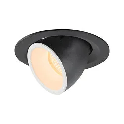 LED Ceiling recessed luminaire NUMINOS® GIMBLE M, 2700K, 55°, black/white