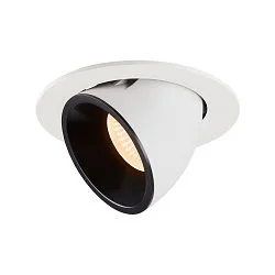 LED Ceiling recessed luminaire NUMINOS® GIMBLE L, 2700K, 20°, white/black