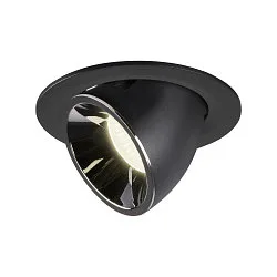 LED Ceiling recessed luminaire NUMINOS® GIMBLE L, 4000K, 20°, black/chrome