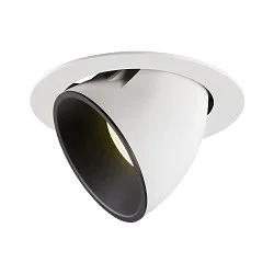 LED Ceiling recessed luminaire NUMINOS® GIMBLE XL, 4000K, 55°, white/black