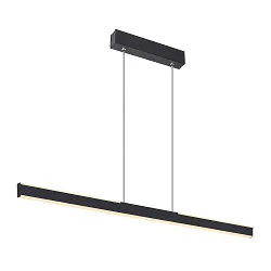 Pendelarmatuur ONE LINEAR 100 PHASE UP/DOWN IP20, zwart dimbaar