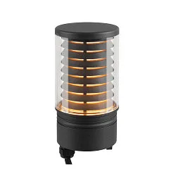 luminaire head M-POL M LOUVER on/off IP65, anthracite 