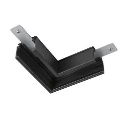 L-connector TRACK 48V standaard, mechanisch, links, zwart