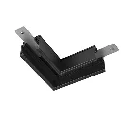 L-connector TRACK 48V standaard, mechanisch, rechts, zwart