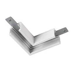 L-connector TRACK 48V standaard, mechanisch, rechts, wit