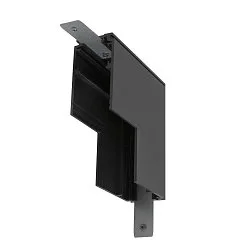 L-connector TRACK 48V mechanisch, diep, Stereo, zwart