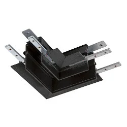 L-connector TRACK 48V mechanisch, links, zwart
