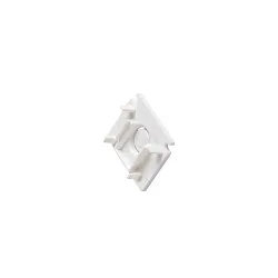 Eindkap TRACK 48V standaard, voor opbouwrail, wit